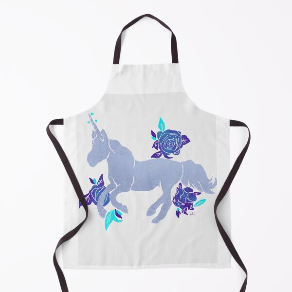Item preview, Magical Blue Unicorn with Blue Roses designed and sold by Molunit89.