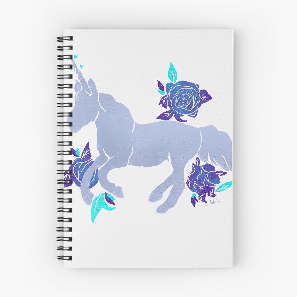 Item preview, Magical Blue Unicorn with Blue Roses designed and sold by Molunit89.