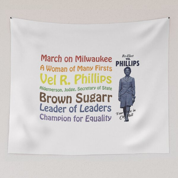 Item preview, Vel R. Phillips • March on Milwaukee designed and sold by MKE Rhine Maiden  •  Grumble Services, LLC..