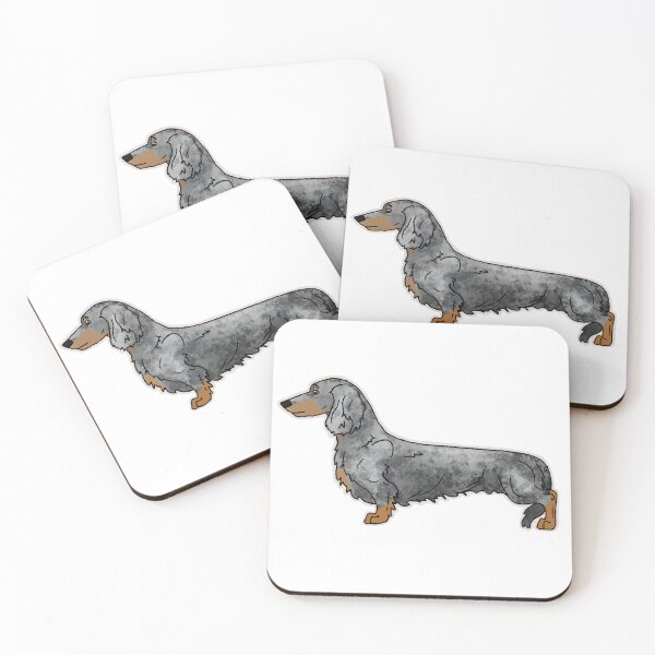 Item preview, Blue Dapple Long Coated Dachshund designed and sold by harmopiavu.