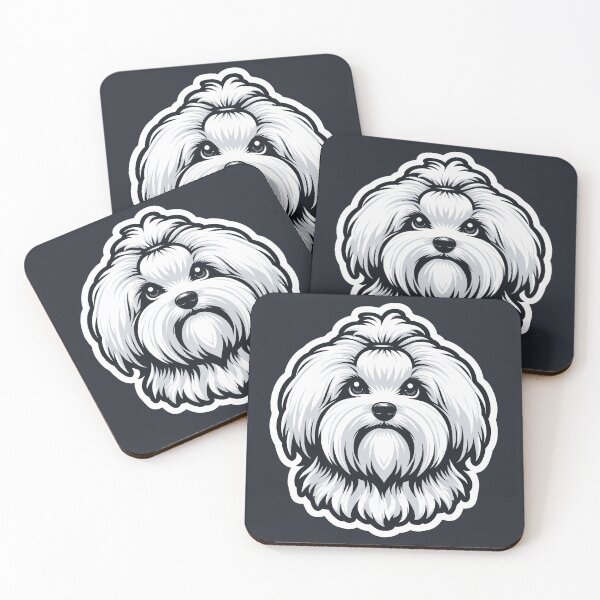 Item preview, Maltese Terrier Cute Puppy Dog Maltese Dog White Fluffy Dog designed and sold by Elarex.