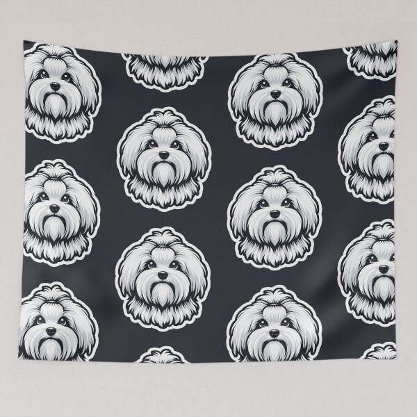 Item preview, Maltese Terrier Cute Puppy Dog Maltese Dog White Fluffy Dog designed and sold by Elarex.