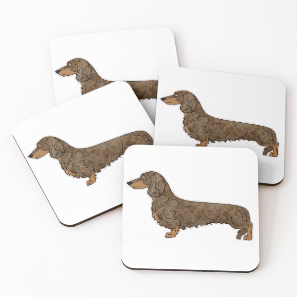 Item preview, Red Dapple Long Coated Dachshund designed and sold by harmopiavu.