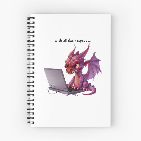 Item preview, Dragon - with all due respect- Snarky Work Funny designed and sold by kalyssa44.