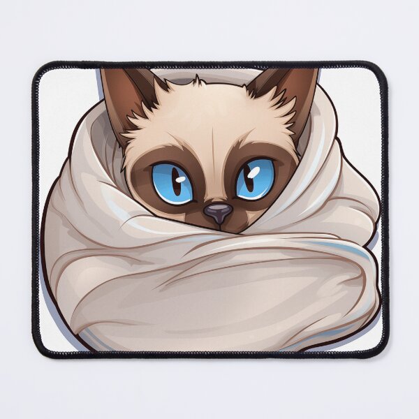 Item preview, Sleepy Siamese Cat Cartoon Style designed and sold by 51sho.