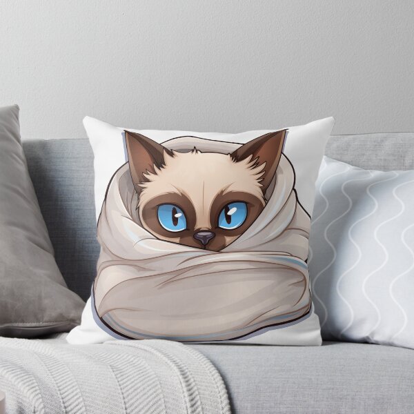Item preview, Sleepy Siamese Cat Cartoon Style  designed and sold by 51sho.