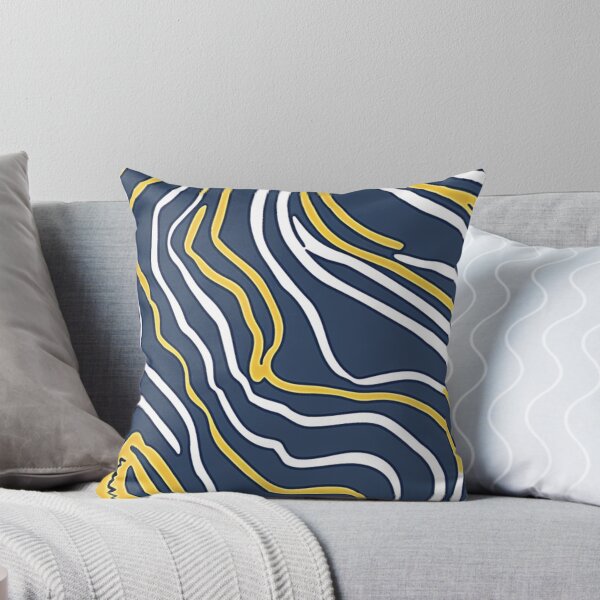 Item preview, Great yellow and navy waves 2 designed and sold by flamendes.