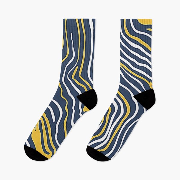 Item preview, Great yellow and navy waves 2 designed and sold by flamendes.
