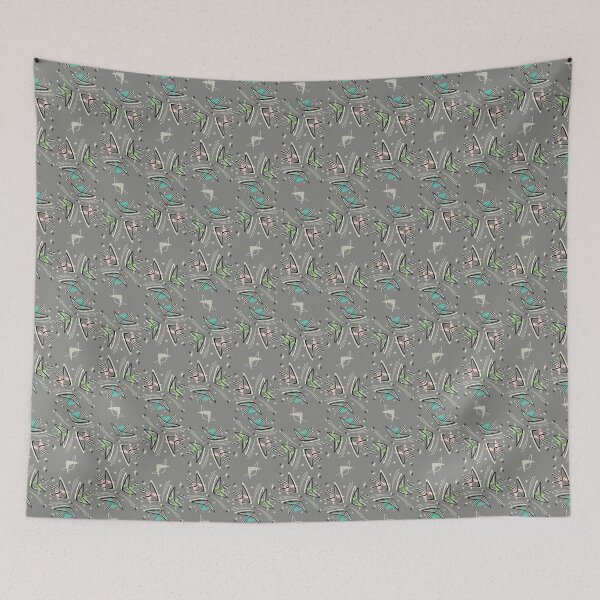 Item preview, Cosmic Tulips on Gray designed and sold by studioxtine.