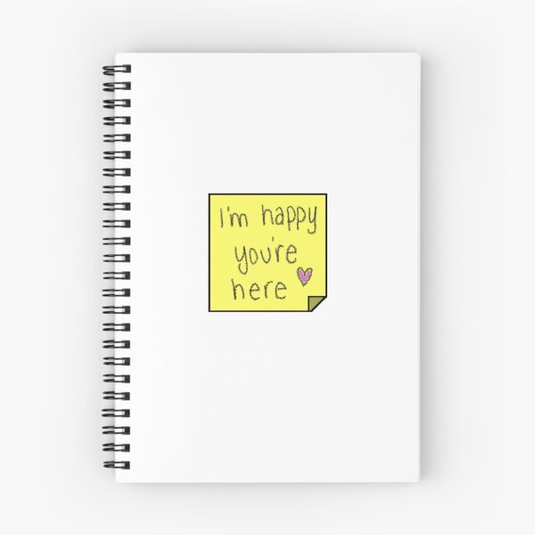 Item preview, I’m Happy You’re Here Sticky Note designed and sold by Katelyn Richardson.