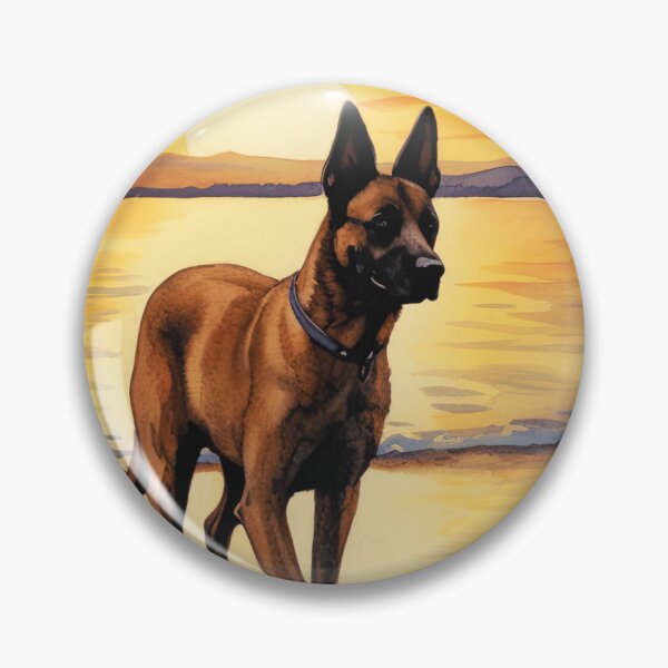 Item preview, Belgian Malinois At The Beach designed and sold by TheAnimalZ00.