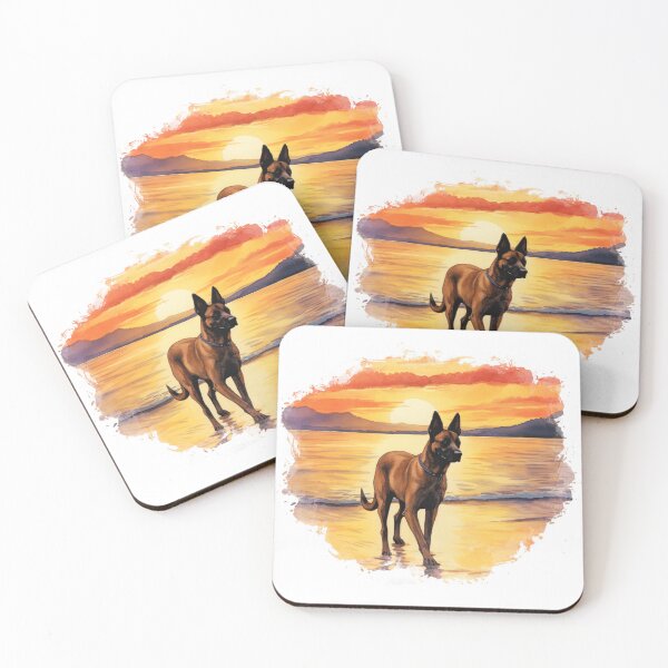Item preview, Belgian Malinois At The Beach designed and sold by TheAnimalZ00.
