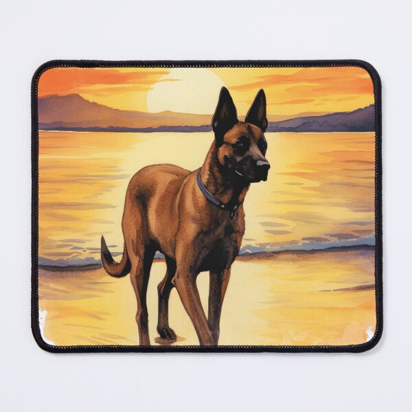 Item preview, Belgian Malinois At The Beach designed and sold by TheAnimalZ00.