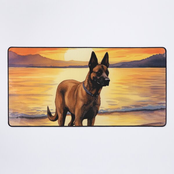 Item preview, Belgian Malinois At The Beach designed and sold by TheAnimalZ00.
