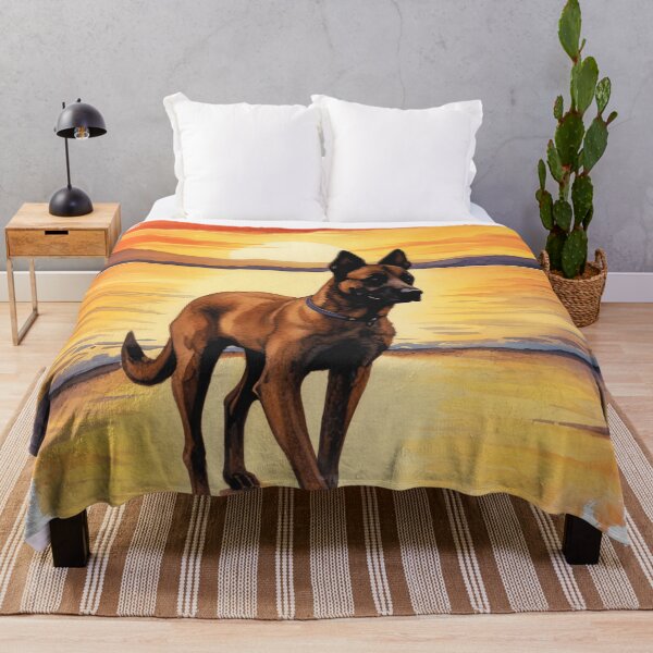 Item preview, Belgian Malinois At The Beach designed and sold by TheAnimalZ00.