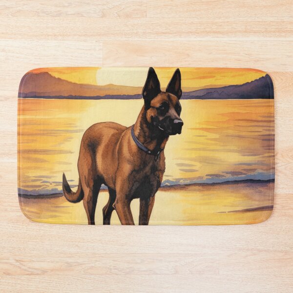 Item preview, Belgian Malinois At The Beach designed and sold by TheAnimalZ00.