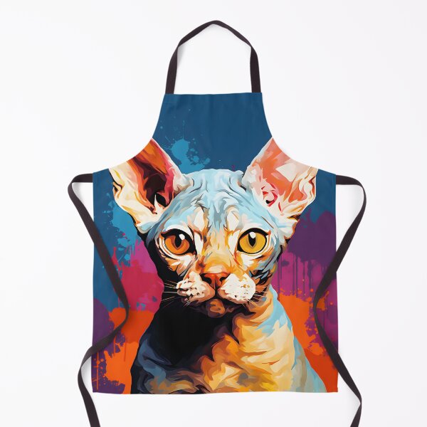Item preview, Devon rex cat portraits drawing. animal colorful. Animal throw pillow.  designed and sold by formform.