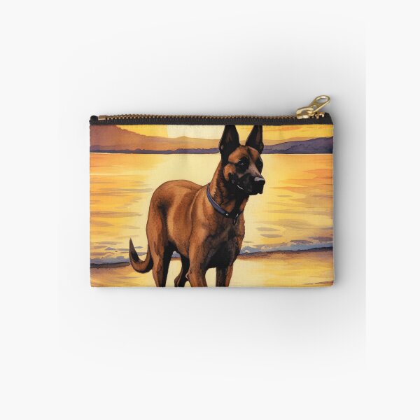 Item preview, Belgian Malinois At The Beach designed and sold by TheAnimalZ00.