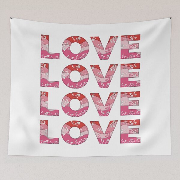 Item preview, Love Text Design in Rose designed and sold by pincay.