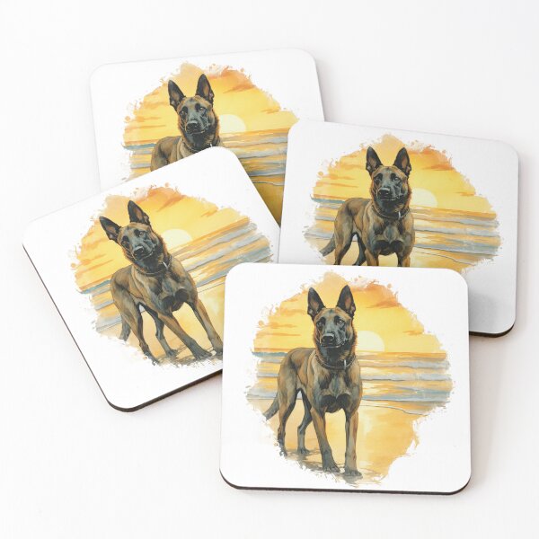 Item preview, Belgian Malinois On The Beach designed and sold by TheAnimalZ00.