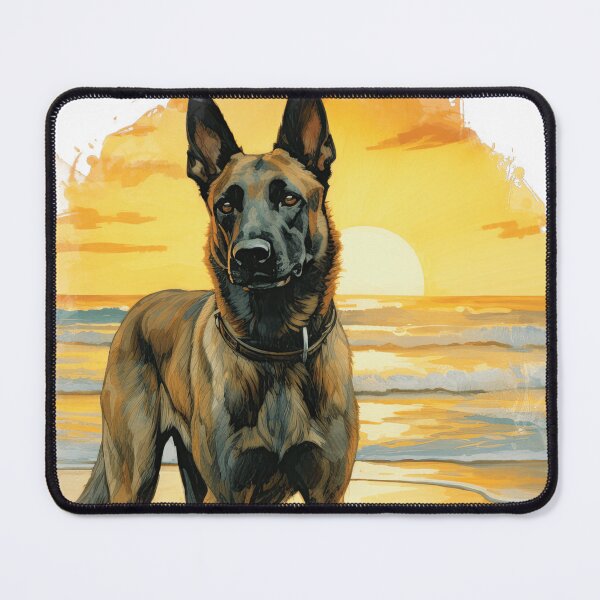 Item preview, Belgian Malinois On The Beach designed and sold by TheAnimalZ00.