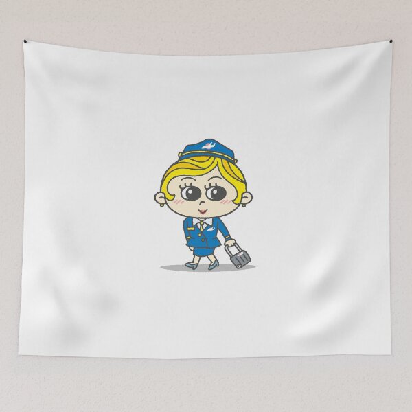 Item preview, scandinavian stewardess Fly with me! designed and sold by Dullust.