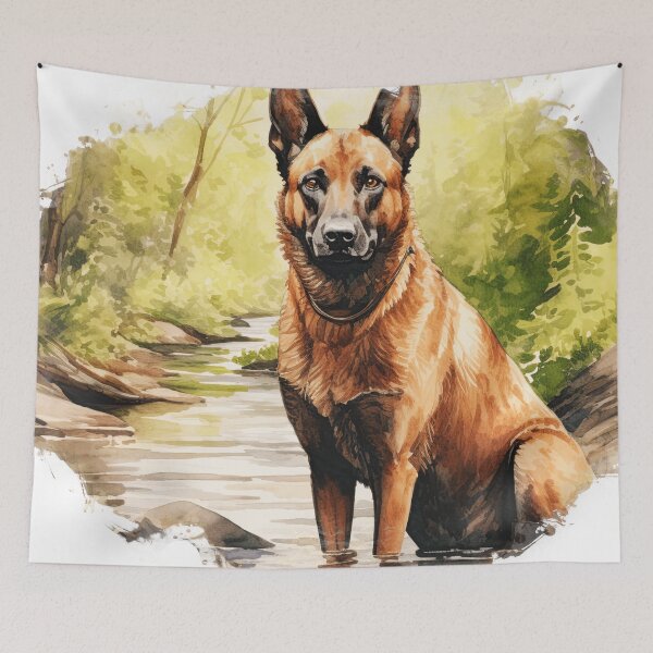 Item preview, Belgian Malinois In The Woods designed and sold by TheAnimalZ00.