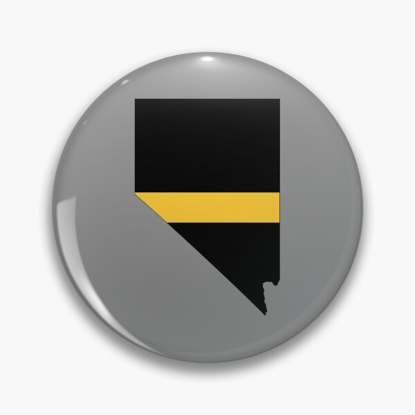 Item preview, Nevada state outline 911 Dispatcher Emergency Telecommunicator Thin Gold Line flag designed and sold by GulfCoastDesign.