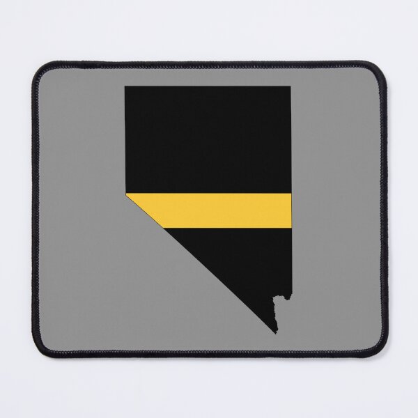 Item preview, Nevada state outline 911 Dispatcher Emergency Telecommunicator Thin Gold Line flag designed and sold by GulfCoastDesign.