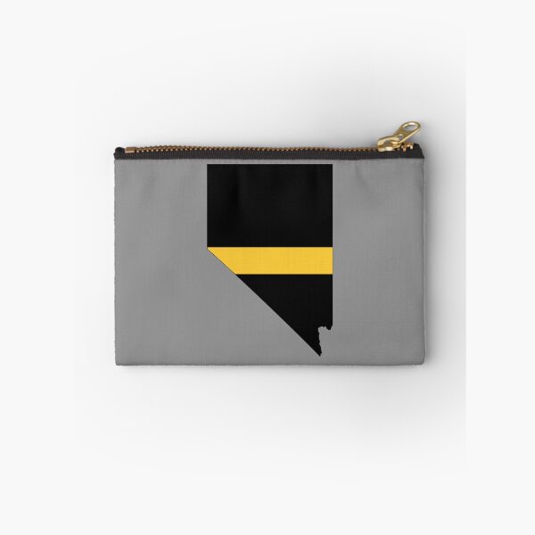 Item preview, Nevada state outline 911 Dispatcher Emergency Telecommunicator Thin Gold Line flag designed and sold by GulfCoastDesign.