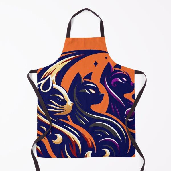 Aperçu de l'œuvre Lune des Trois Chats - Illustration ronde partiellement transparente créée et vendue par AD-Digital-Art.