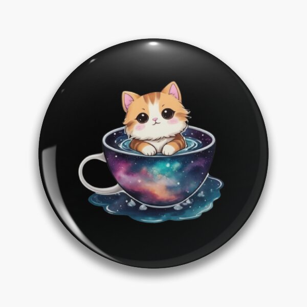 Item preview, Cute Cat in Cosmic Cup designed and sold by BaisaStudio.
