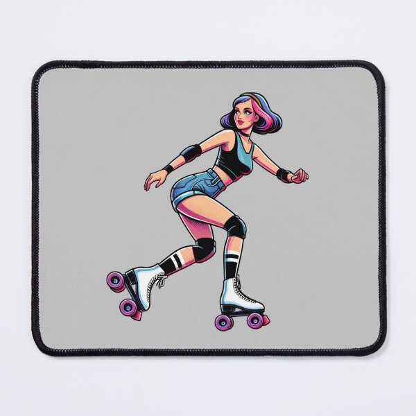 Item preview, Woman Rollerskating designed and sold by PinUpPizzazz.
