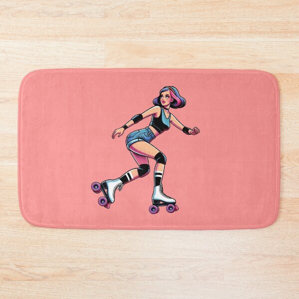 Item preview, Woman Rollerskating designed and sold by PinUpPizzazz.
