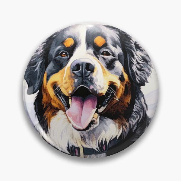 Item preview, Bernese Mountain Dog In The Flowers designed and sold by TheAnimalZ00.