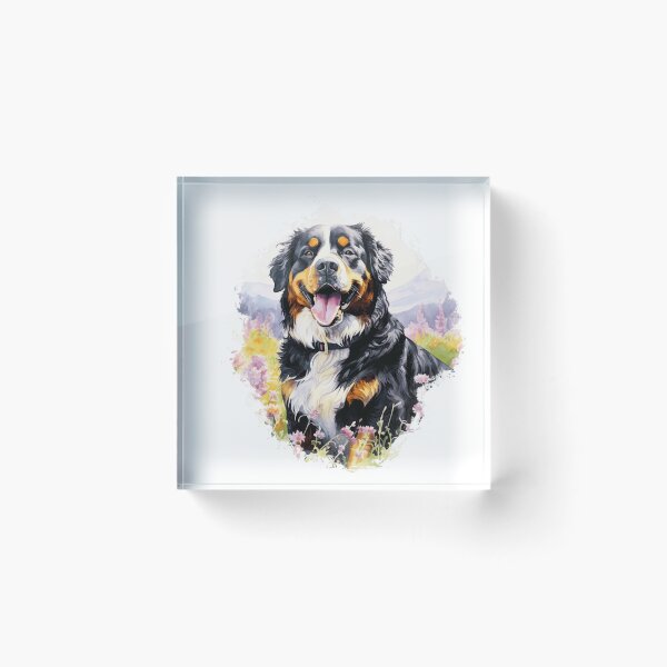 Item preview, Bernese Mountain Dog In The Flowers designed and sold by TheAnimalZ00.