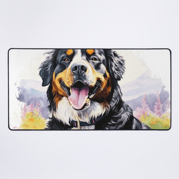 Item preview, Bernese Mountain Dog In The Flowers designed and sold by TheAnimalZ00.