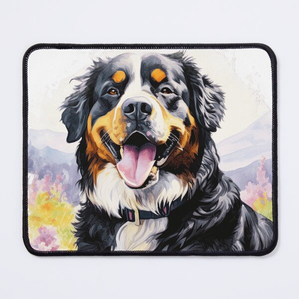 Item preview, Bernese Mountain Dog In The Flowers designed and sold by TheAnimalZ00.