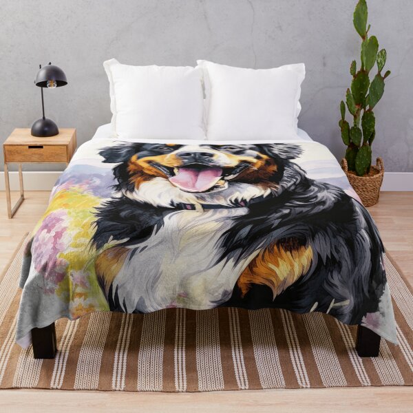 Item preview, Bernese Mountain Dog In The Flowers designed and sold by TheAnimalZ00.