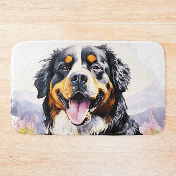 Item preview, Bernese Mountain Dog In The Flowers designed and sold by TheAnimalZ00.