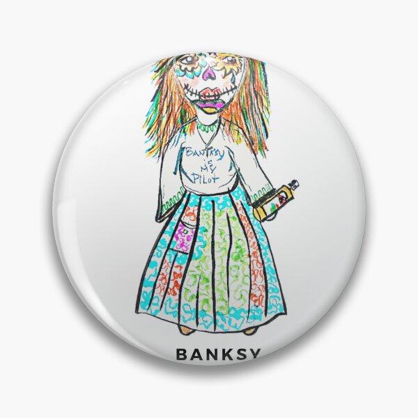 Item preview, Banksy is my Pilot Day of the Dead Art designed and sold by SMRDesigns1.