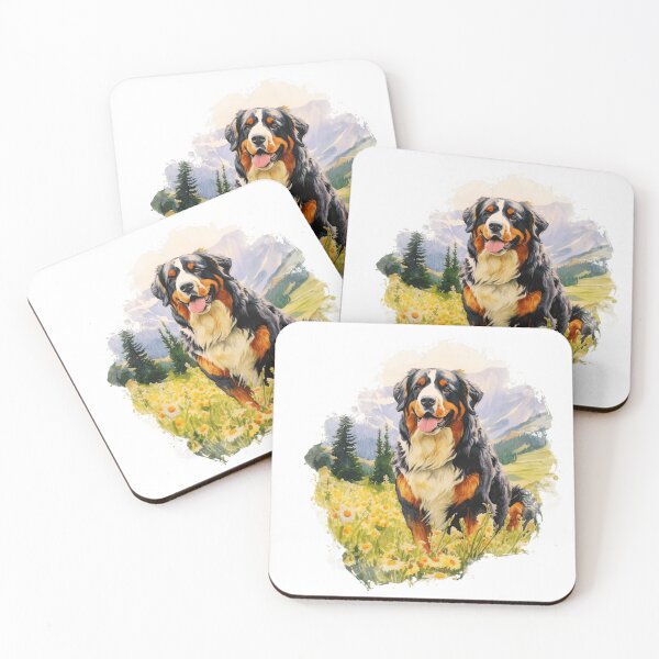 Item preview, Bernese Mountain Dog In A Field Of Daisies designed and sold by TheAnimalZ00.