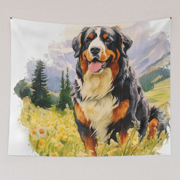 Item preview, Bernese Mountain Dog In A Field Of Daisies designed and sold by TheAnimalZ00.