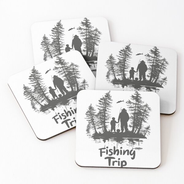 Item preview, Family Fishing Trip Print designed and sold by Thehatinthecat.
