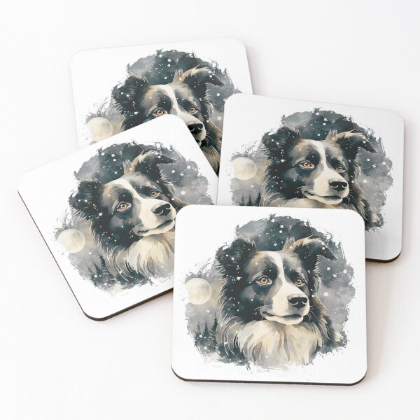 Item preview, Border Collie Snowy Night designed and sold by TheAnimalZ00.