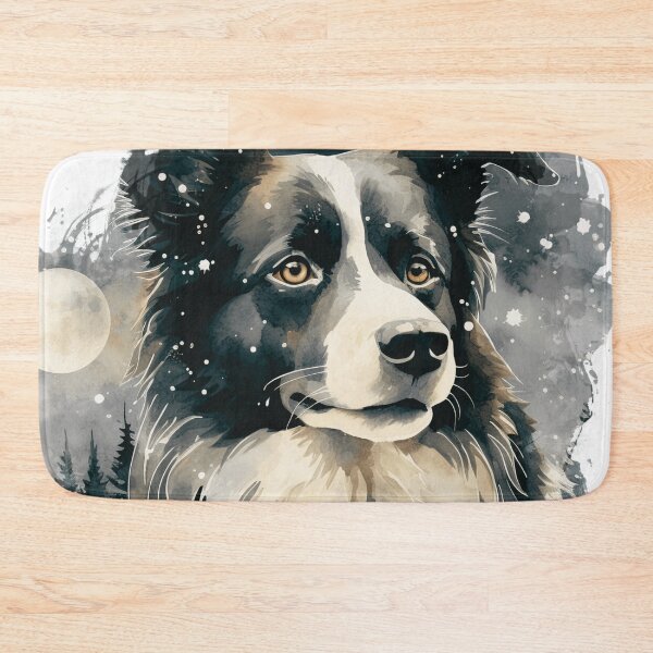 Item preview, Border Collie Snowy Night designed and sold by TheAnimalZ00.