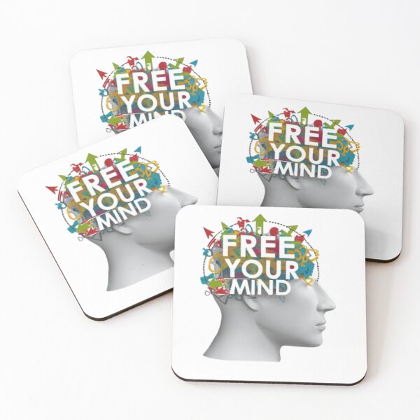 Item preview,  A head full of ideas with the text 'Free your mind' designed and sold by Tomasz  Siennicki.