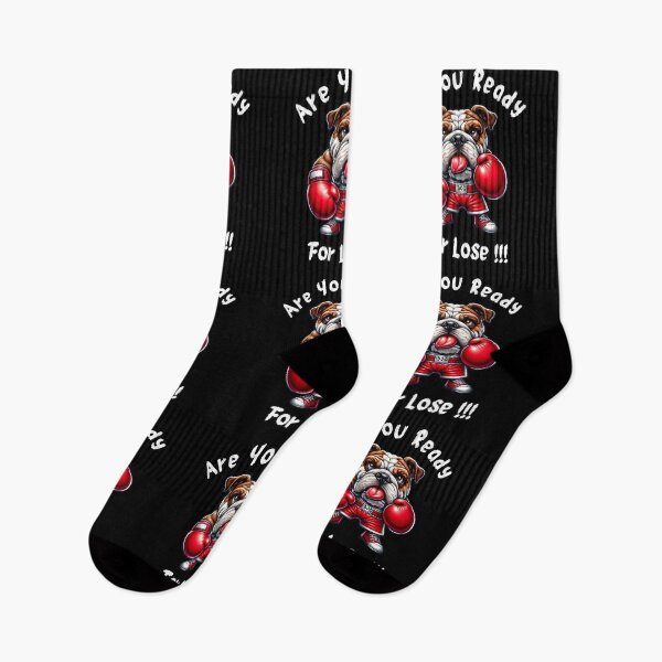 Item preview, Boxing Bulldog - Bulldog Fighter Wearing Boxing Gloves designed and sold by MR-Artist24.