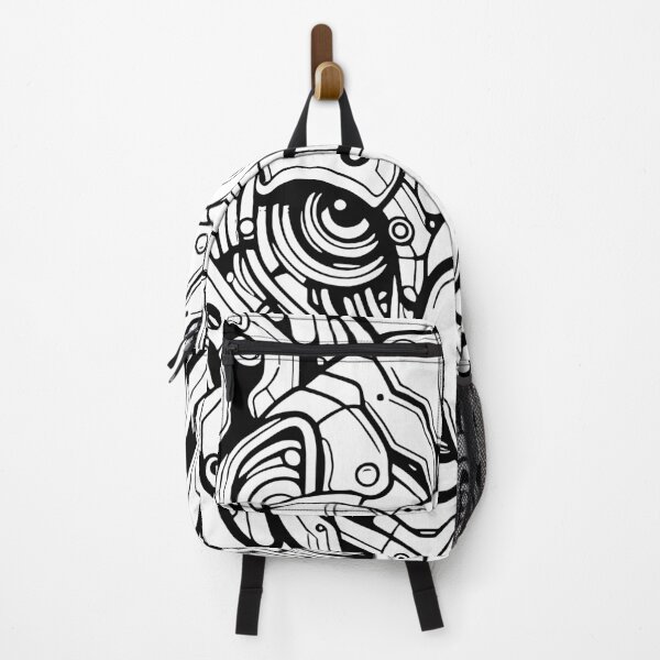 Item preview, Biomechanical Koala: An Advanced Futuristic Graphic Artwork with Abstract Line Patterns designed and sold by Amanda-S-Olsen.