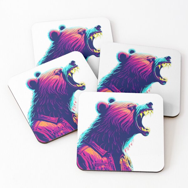 Item preview, "Roaring Bear" - Ferocious Angry Bear  designed and sold by Pixeo Creations.